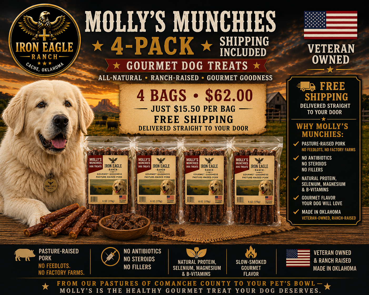 MOLLY'S MUNCHIES 4-PACK $62