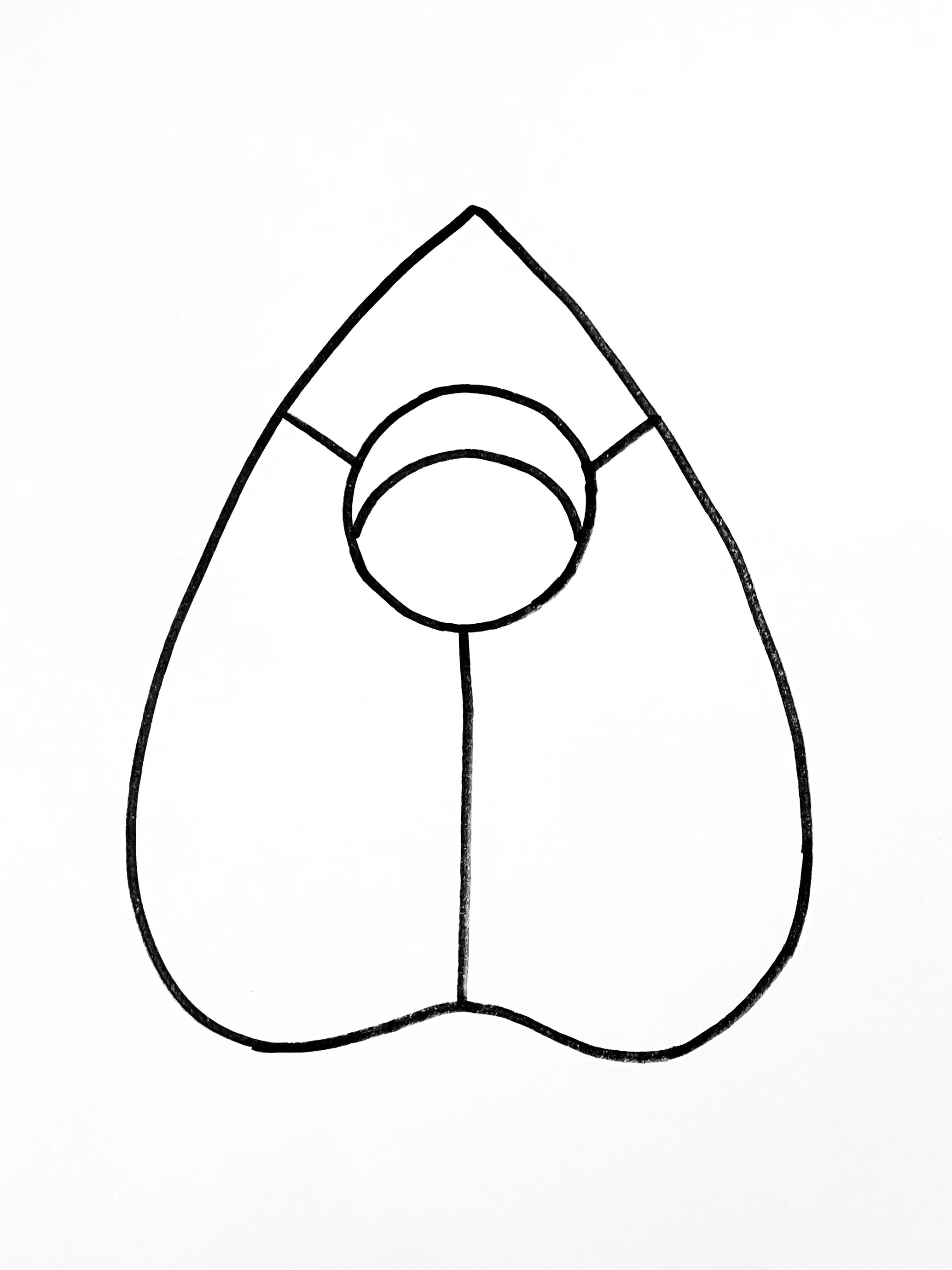 planchette stained glass pattern