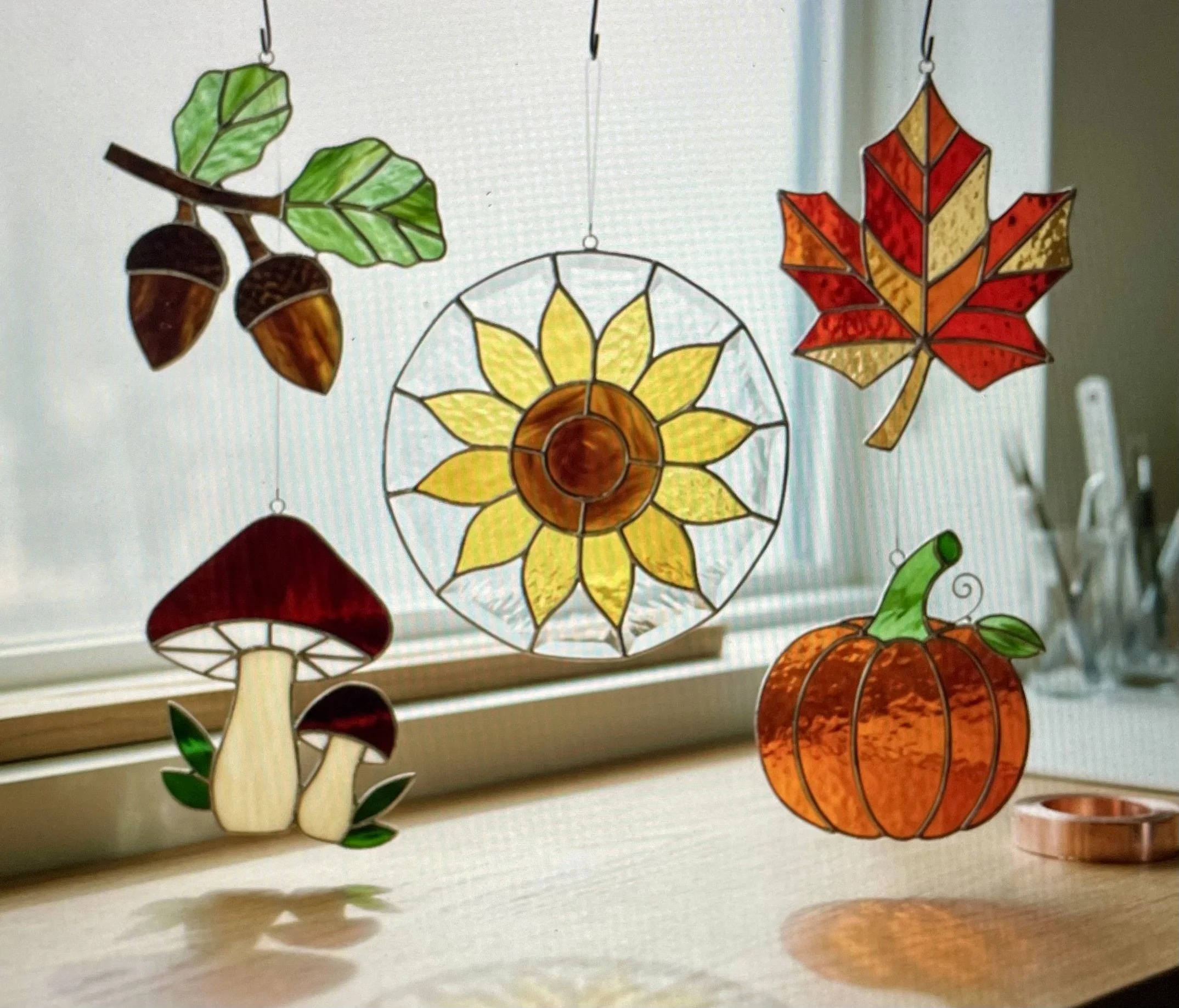 Fall Friends Stained Glass Sun Catcher Class, Nov. 21, 1 to 5 pm