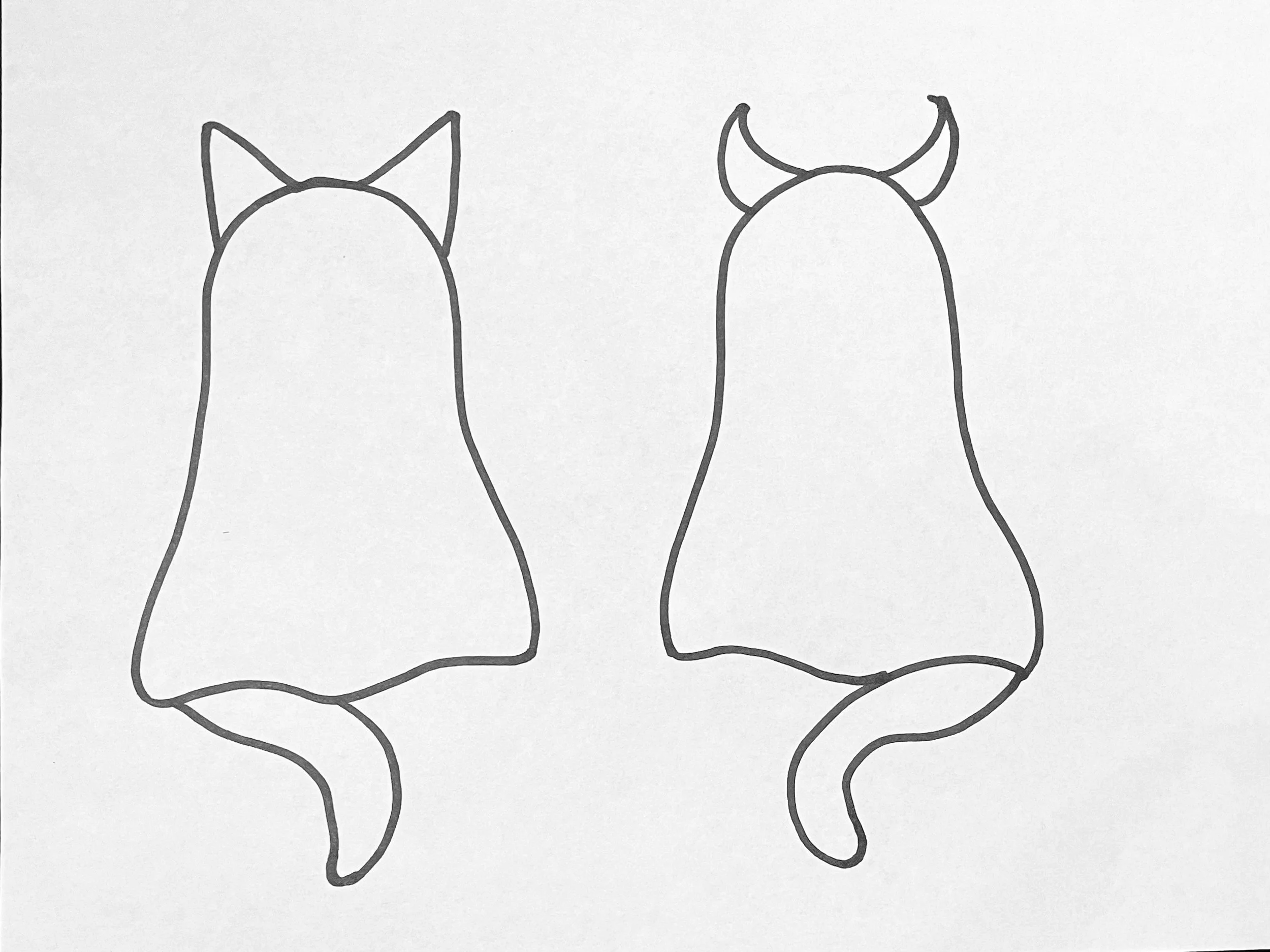 ghost cats stained glass pattern