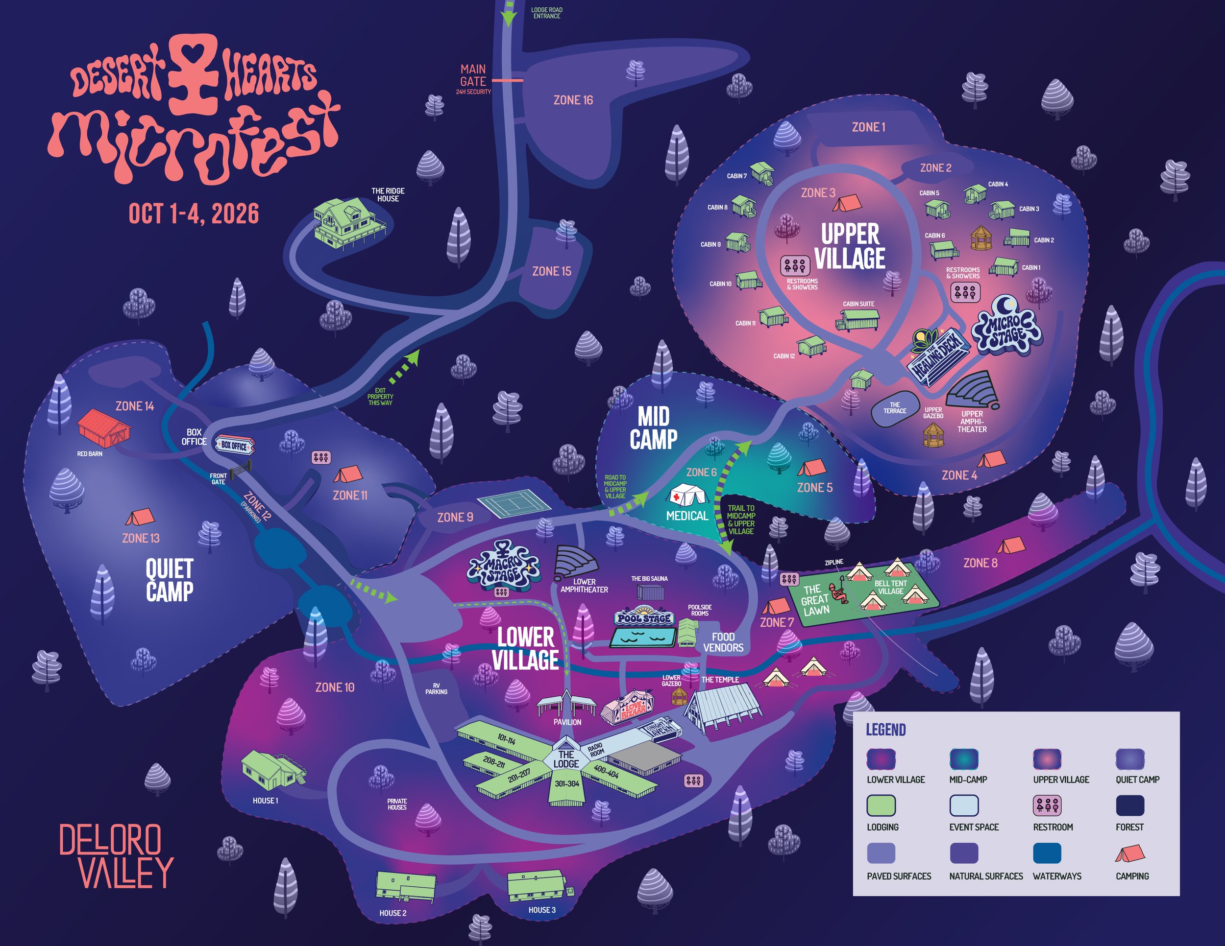 Microfest Site Map