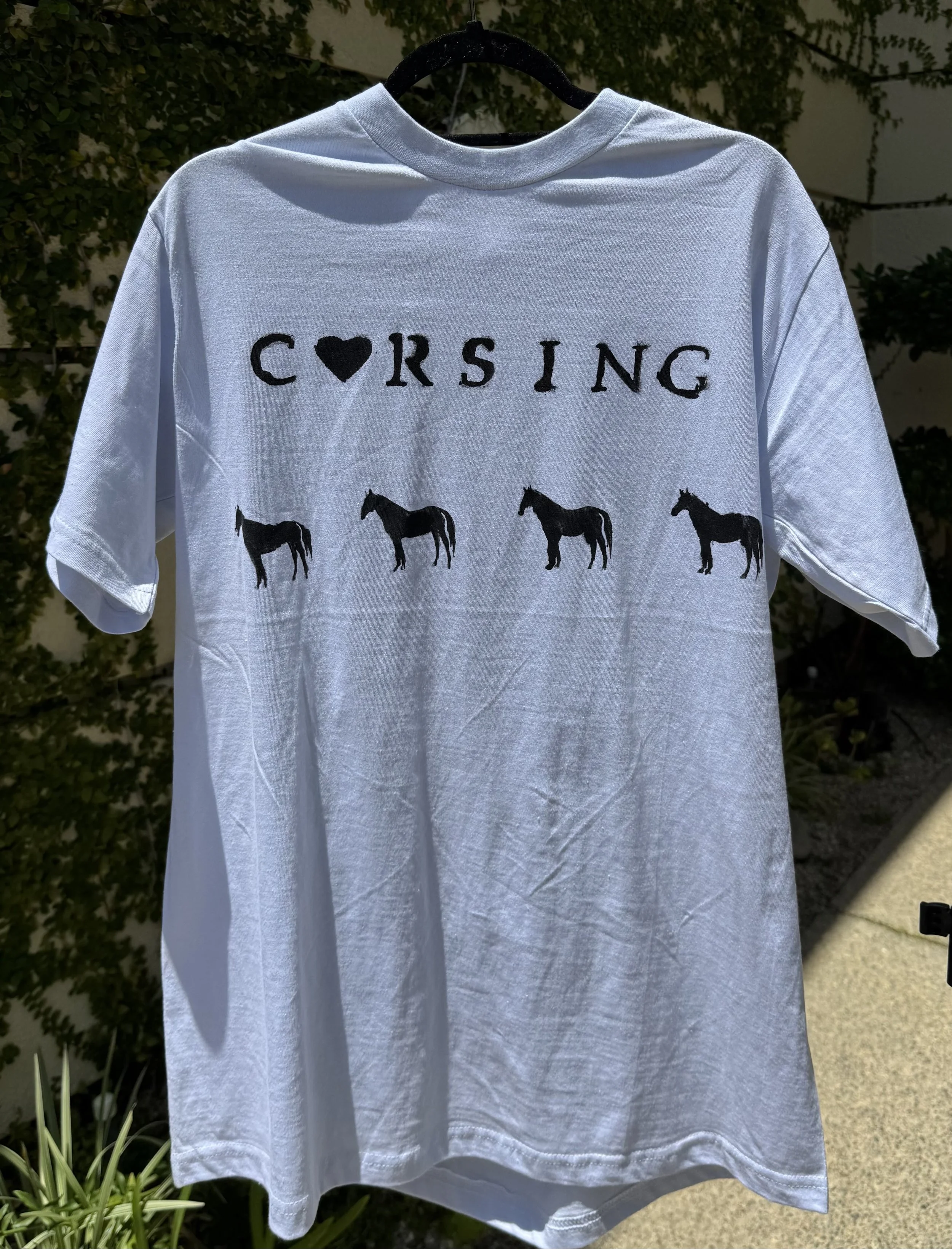 Cursing Horses (White, Large)