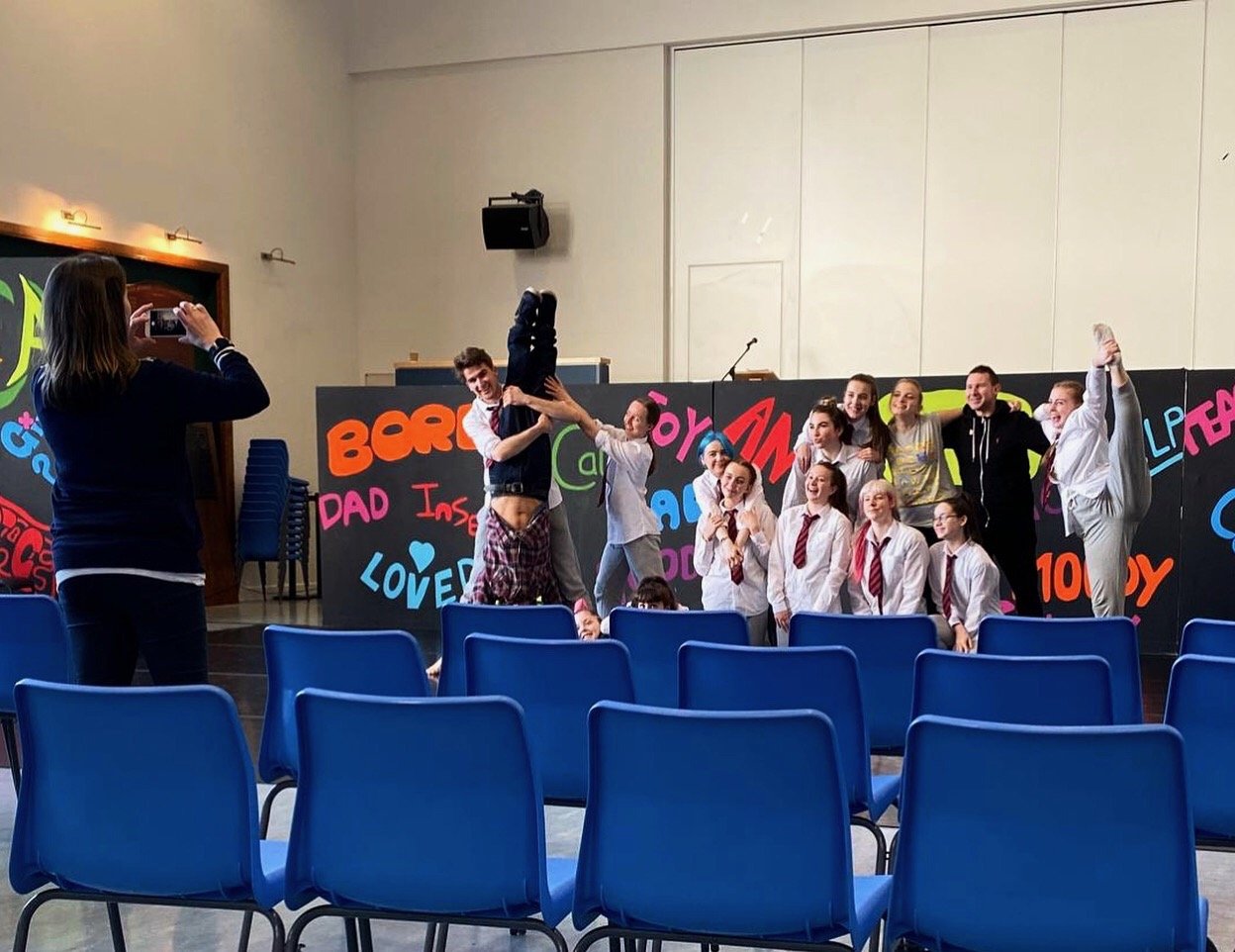 'This is how I feel' by Lisa Bibby and dancers, in collaboration with NHS Tayside. Touring high schools throughout Dundee, October 2019