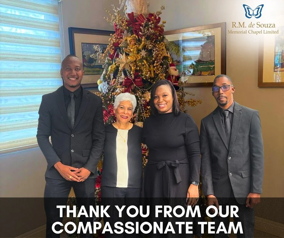 Thank You from Our Amazing Team at R.M. de Souza Memorial Chapel! ❤️ 

The compassionate care, professionalism, and commitment you show every single day to the families we serve is truly inspiring. You handle the most sensitive moments with grace, em