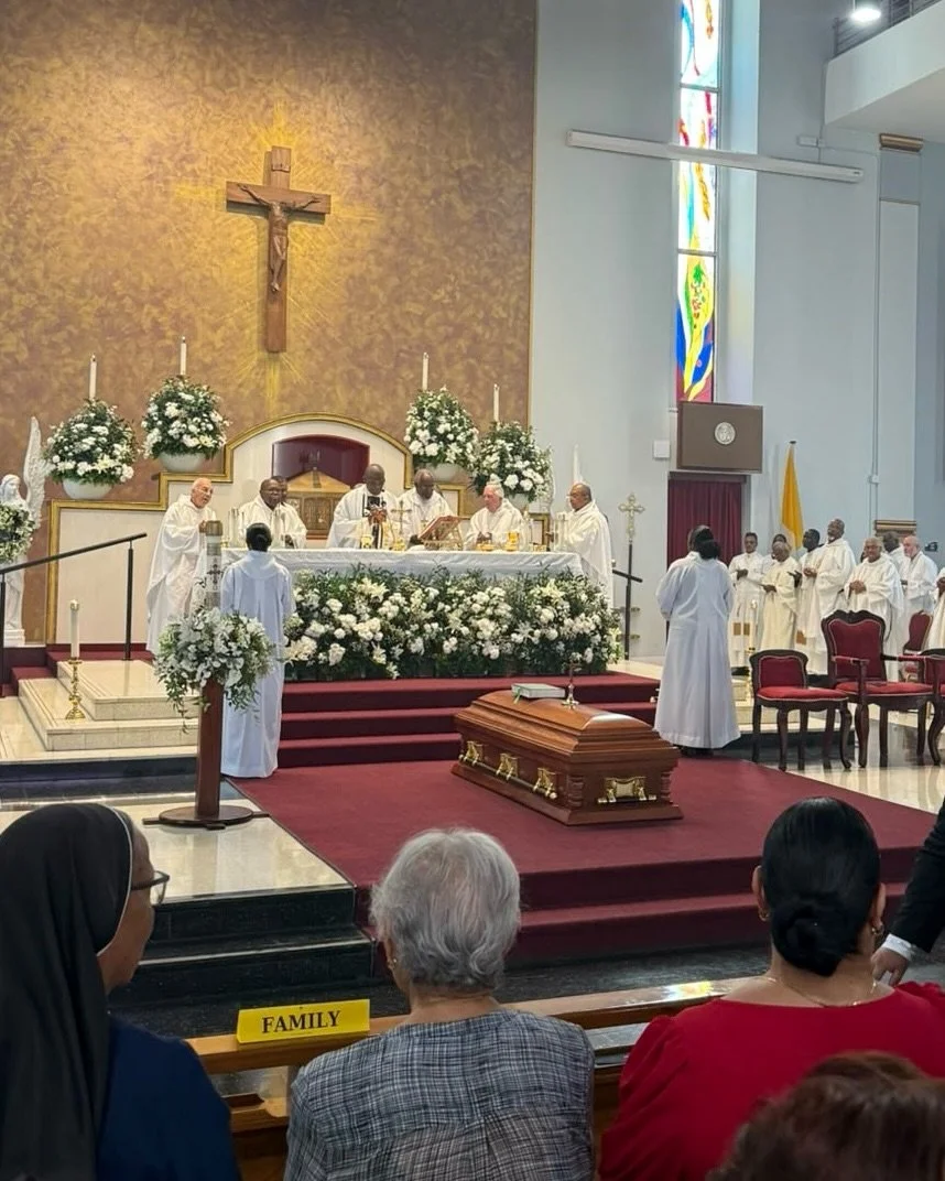 A FINAL FAREWELL TO ARCHBISHOP EMERITUS ROBERT RIVAS, O.P.

Family, clergy, members of the Catholic community and mourners gathered to celebrate the life and legacy of Archbishop Emeritus Robert Rivas, O.P., who passed away on September 27, 2026.

Th