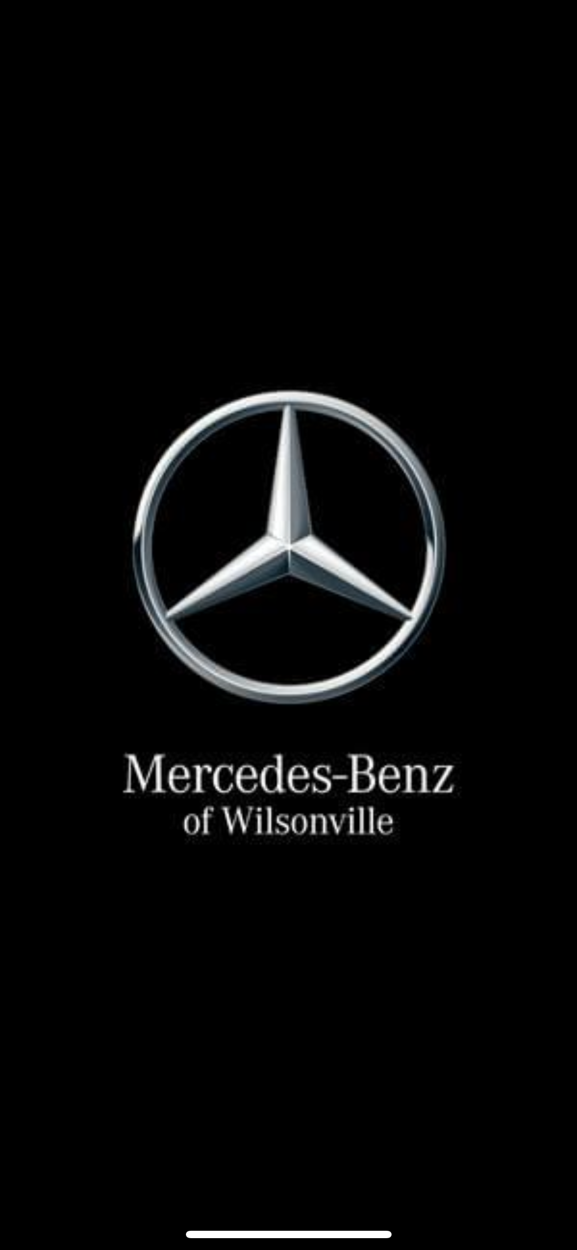 Mercedes-Benz logo with text 'Mercedes-Benz of Wilsonville' on black background.
