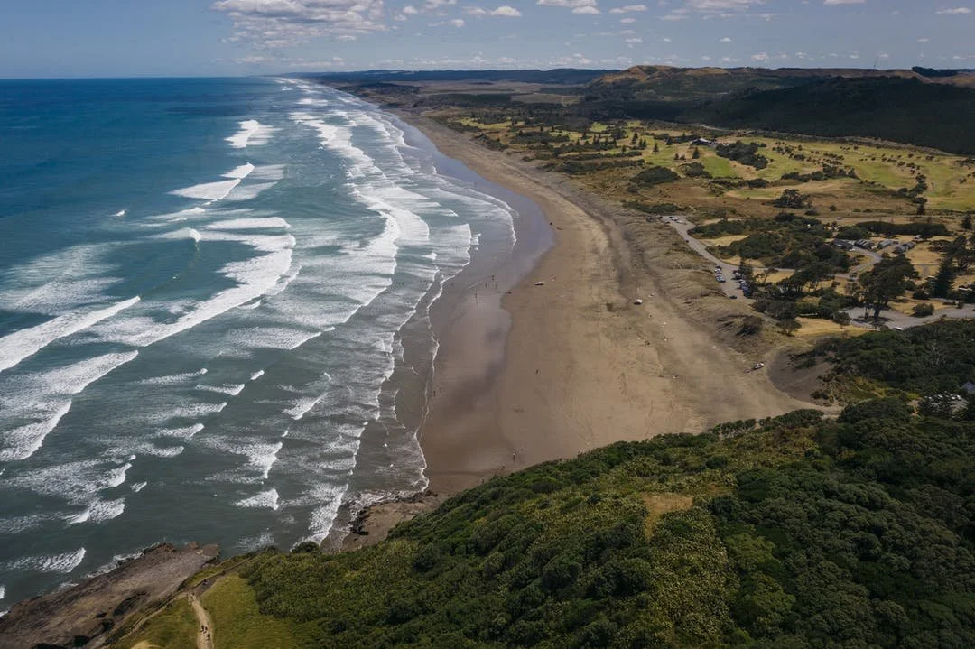 Muriwai landscape- local area serviced by Mahana Property Management