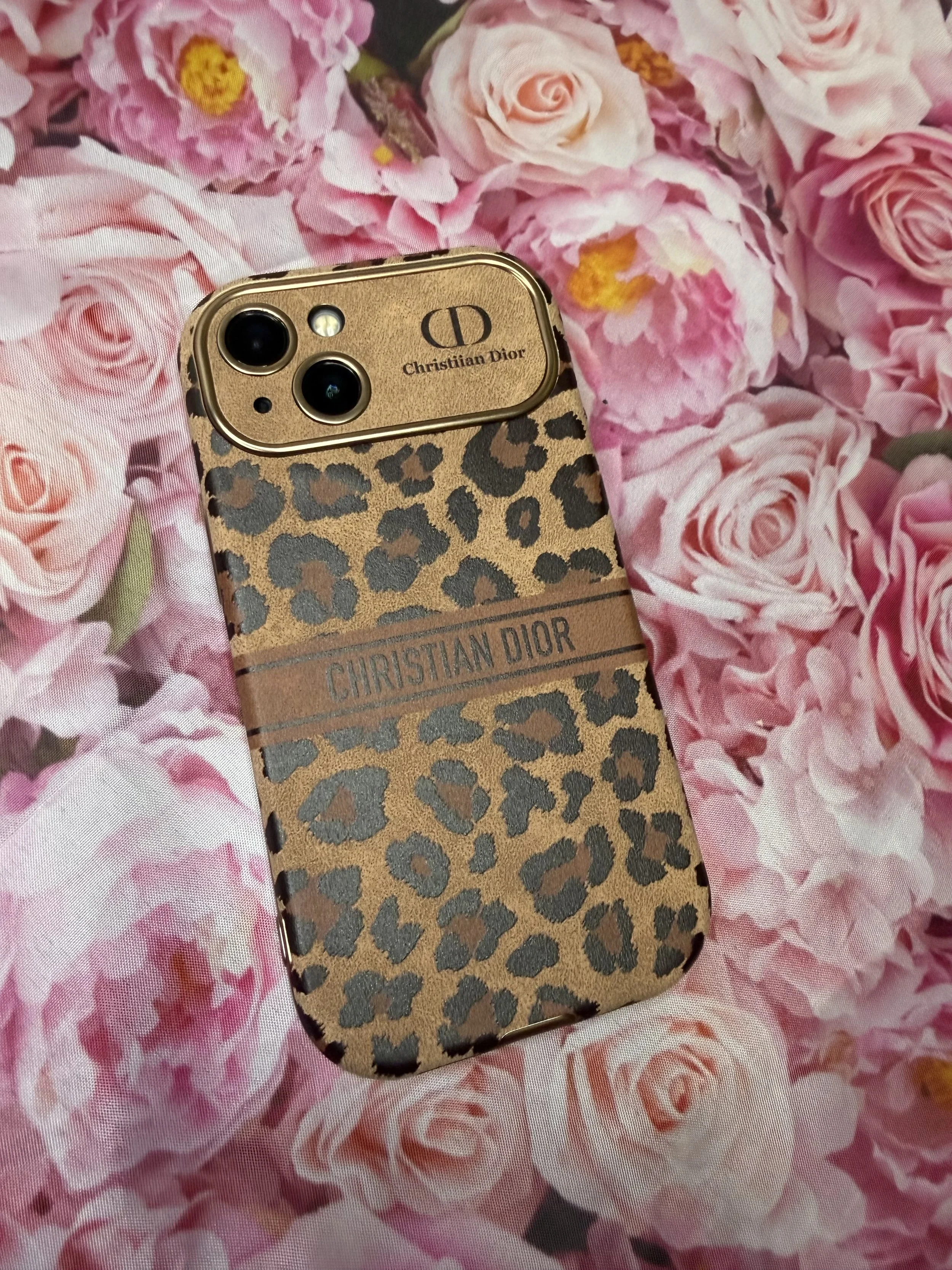 DIOR CHEETAH PRINT CASE