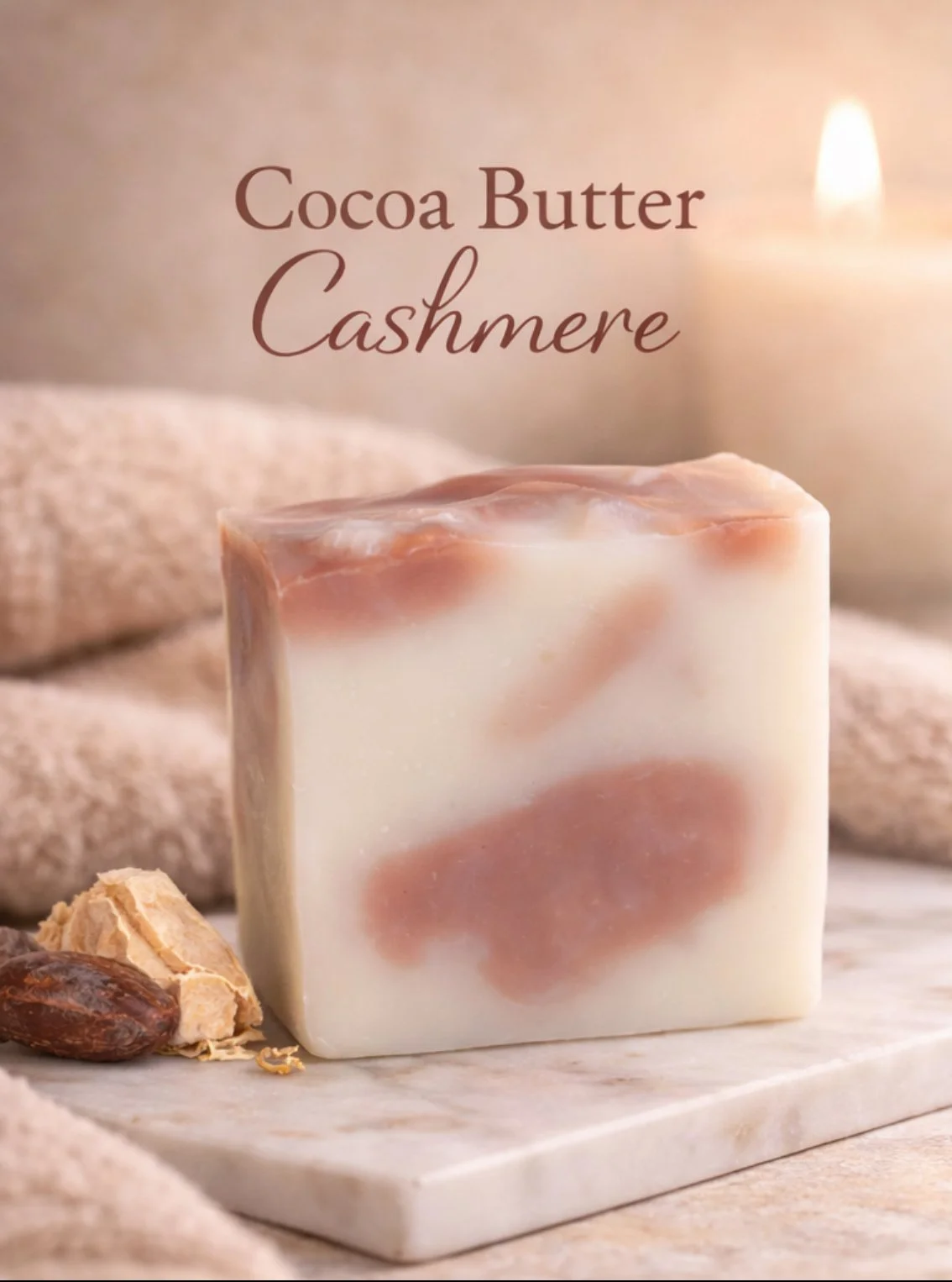 Cocoa Butter Cashmere Soap Bar 4.3 Oz