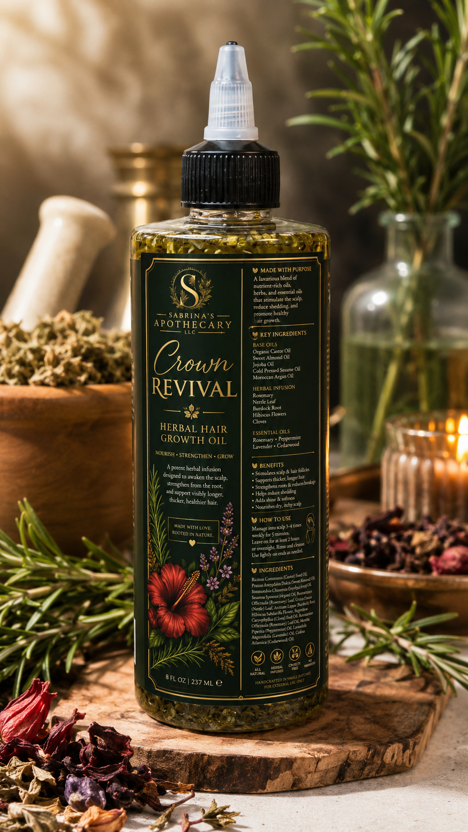 Crown Revival Hair Growth Oil 8 oz