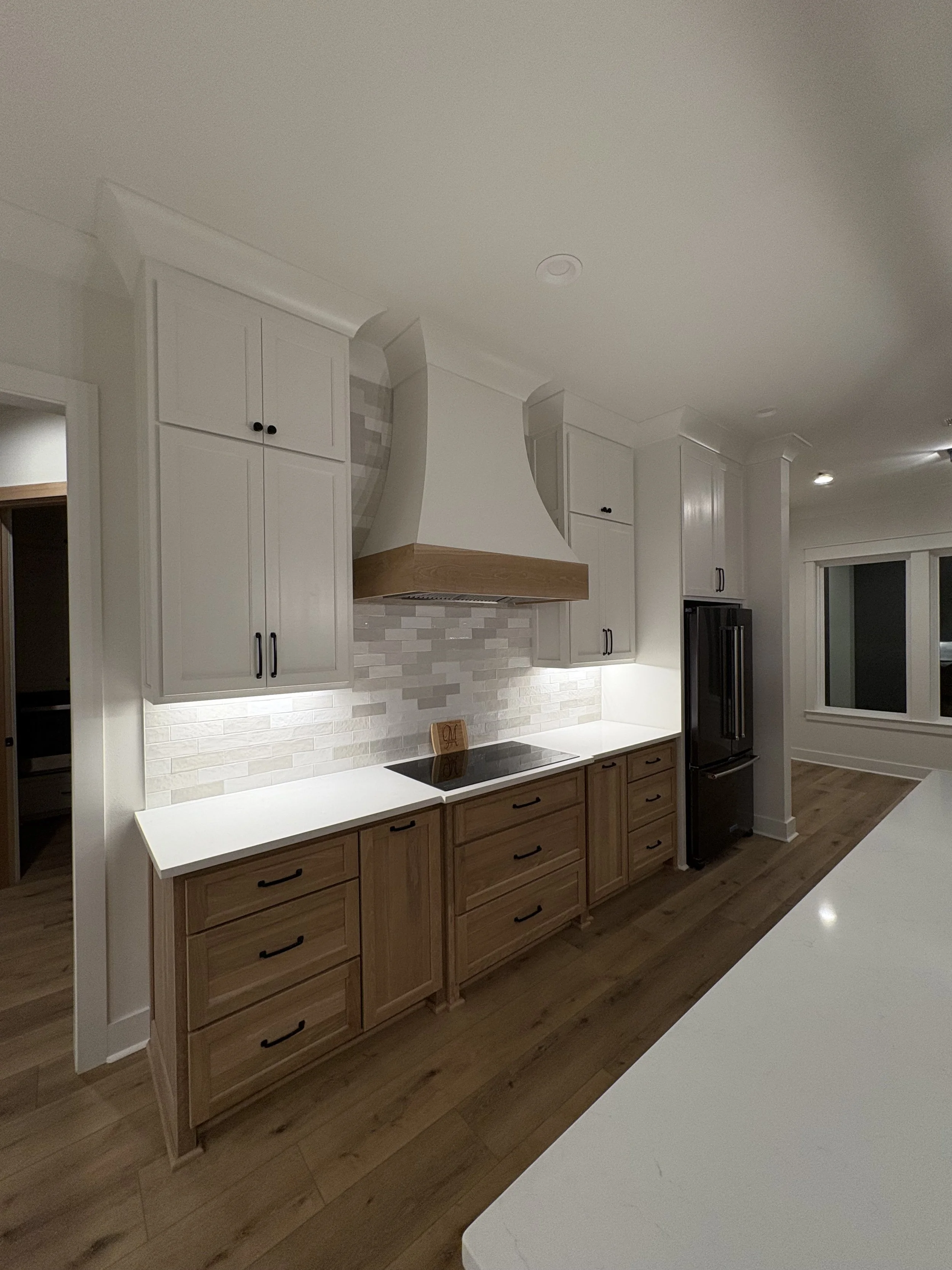 Finished custom kitchen by Young Homes in Greater Baton Rouge