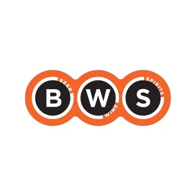 Logo with three orange circles containing the letters B, W, S, and the words Beer, Wine, Spirits around the circles.
