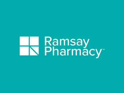 Ramsay Pharmacy logo on a teal background.