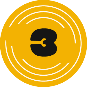 Black flower icon.