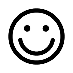 Black smiley face