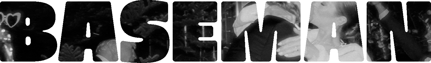The word 'BASEMAN' overlayed with a collage of images of people and outdoor scenes.