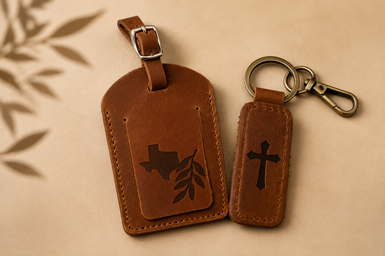 Leather Luggage Tag