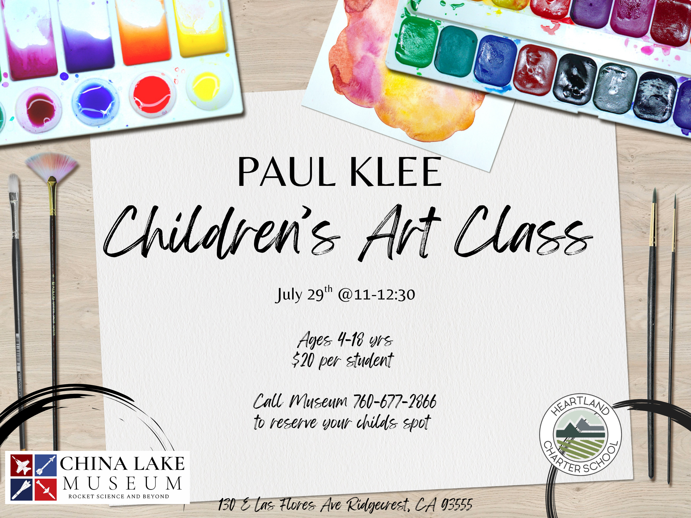 Children's Paul Klee Heartland Art Class