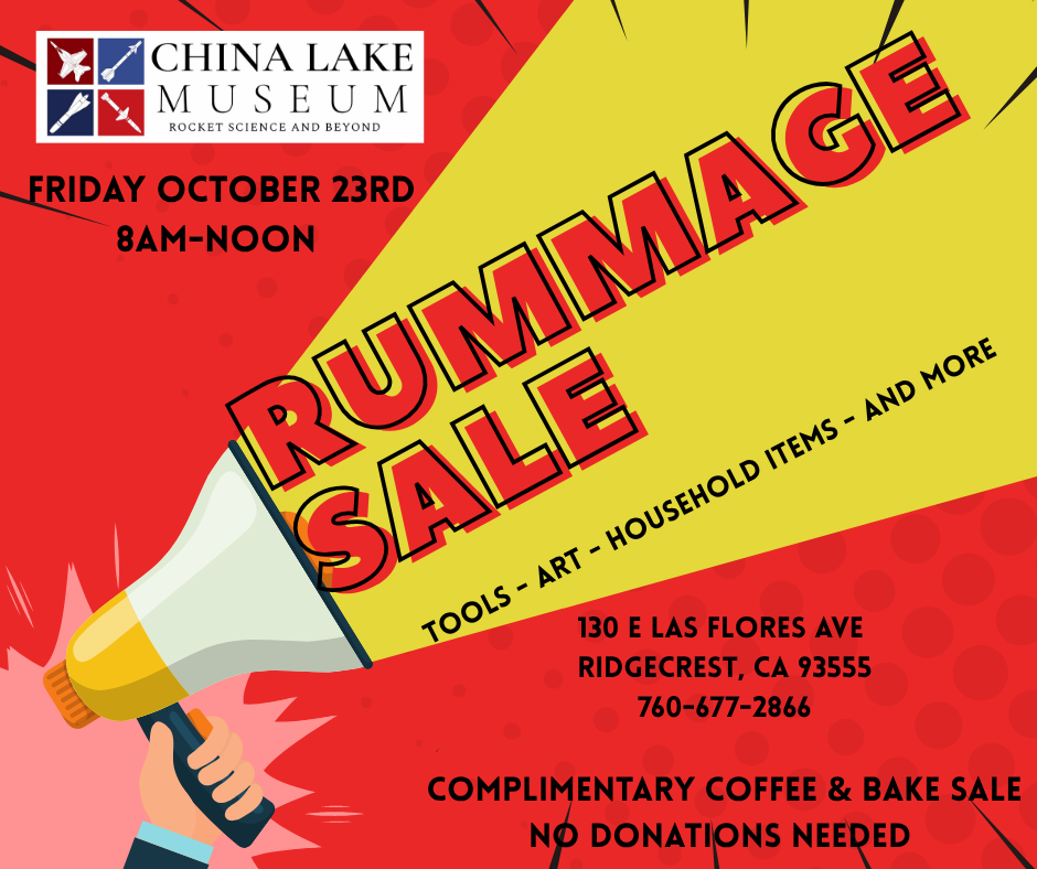 China Lake Museum Rummage Sale!