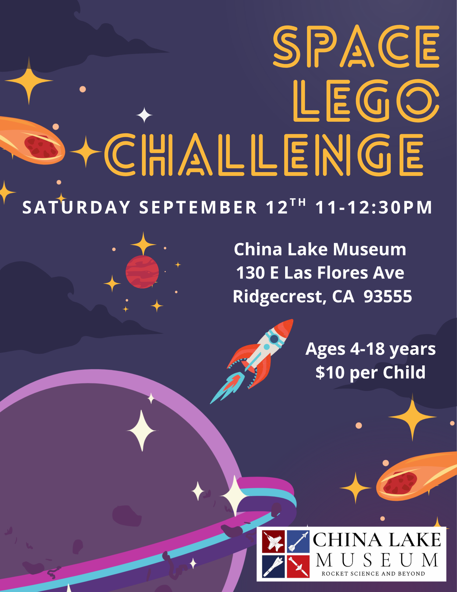 China Lake Museum Lego Challenge