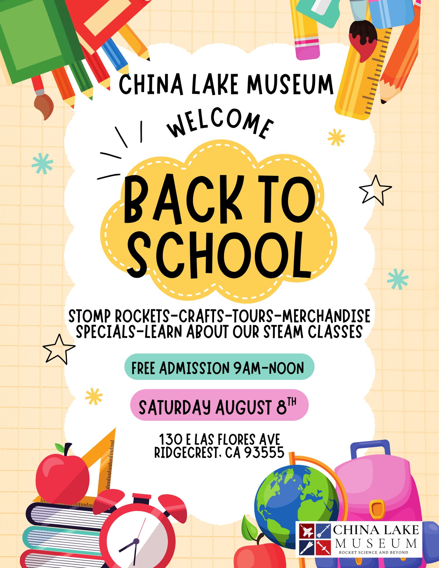 China Lake Museum Back to School Day!