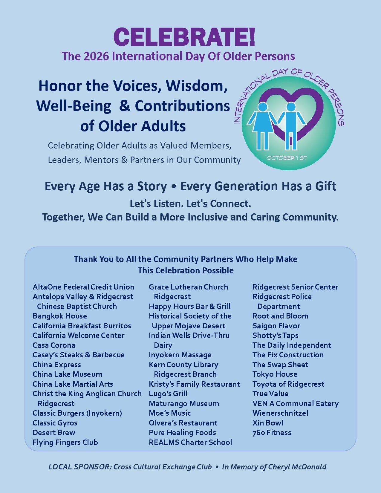 Older Persons Celebration Event
