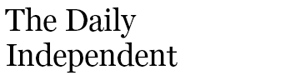 Close-up of a newspaper masthead titled 'The Daily Independent'