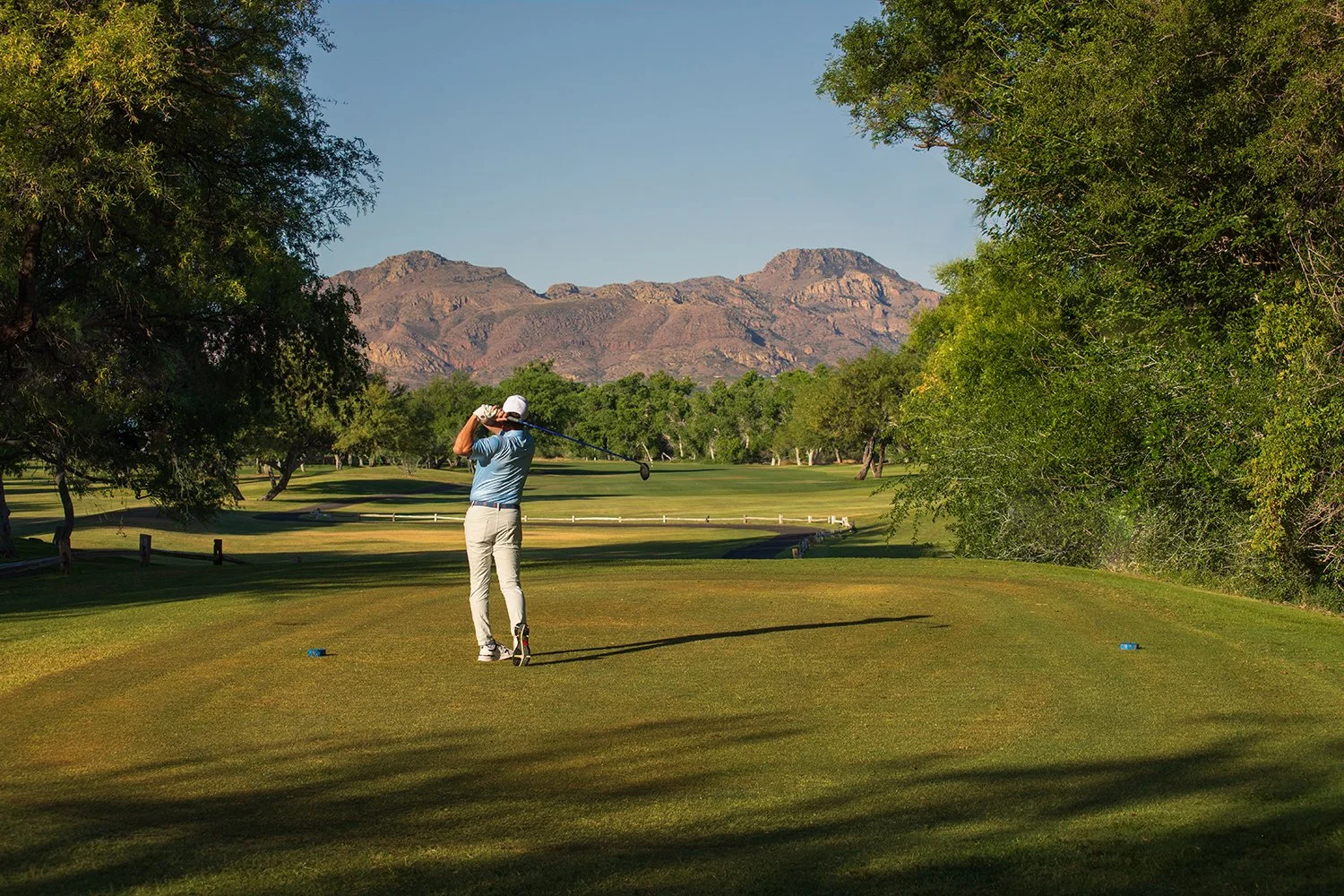 Golfing at Tubac Golf Resort on an Arizona golf vacation.