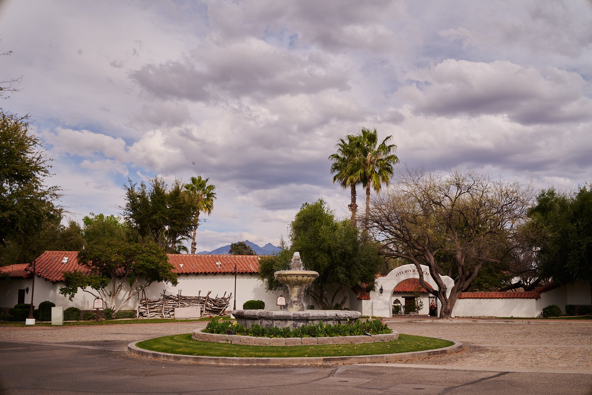 The entrance to the resort grounds at Tubac Golf Resort in Southern Arizona.