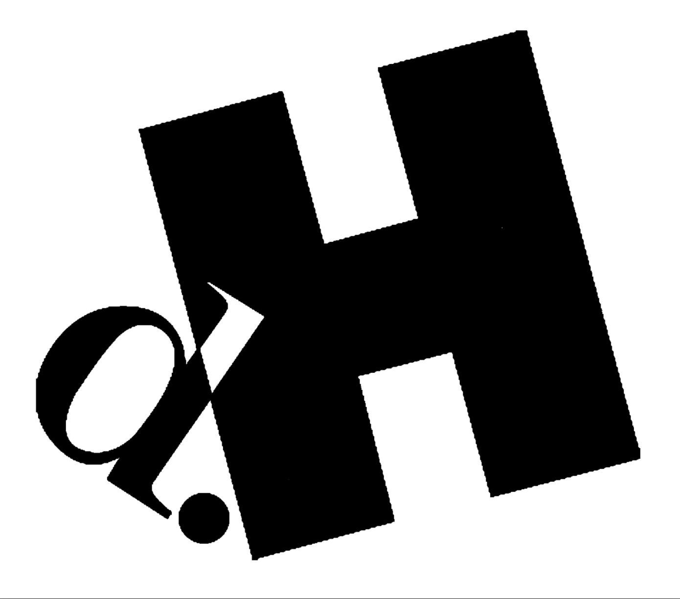 Black and white logo with the stylized letters 'Q' and 'H' in a bold font, with a question mark at the bottom left.