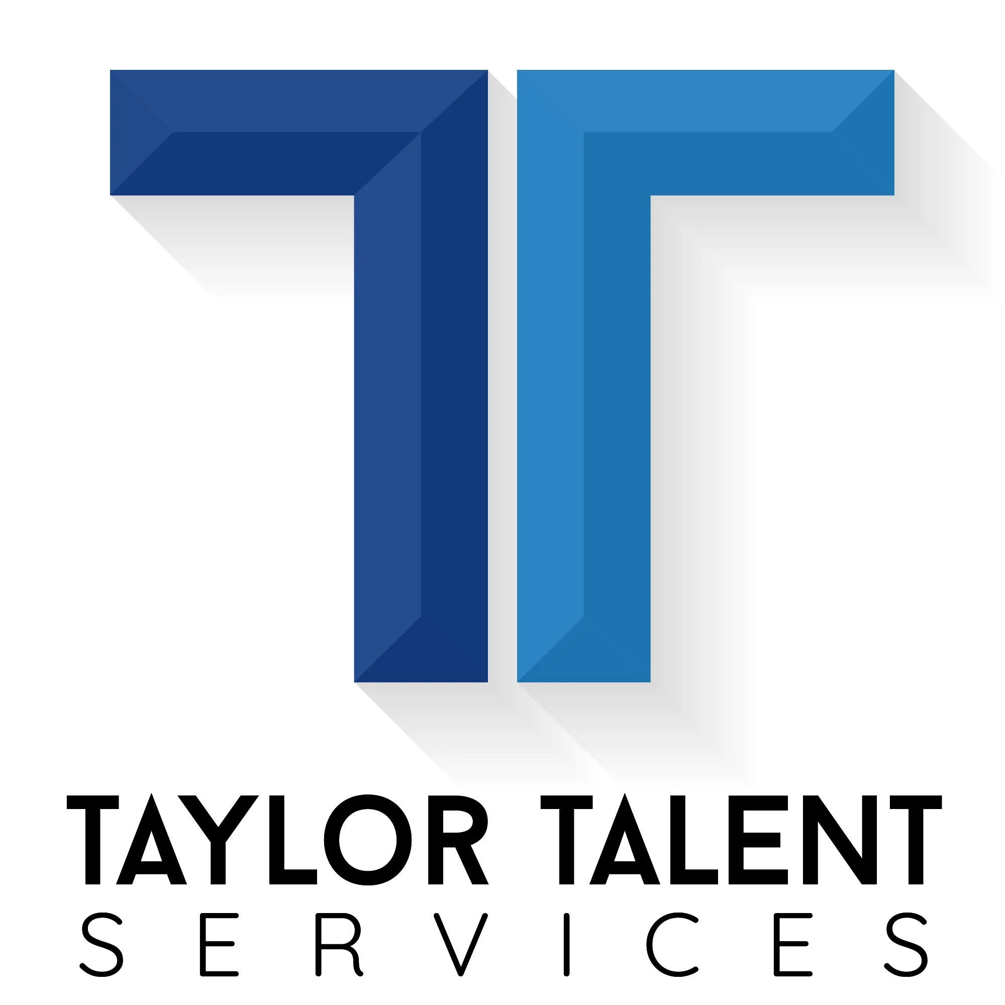 Logo of Taylor Talent Services with stylized blue 'T' and the company name in black text.