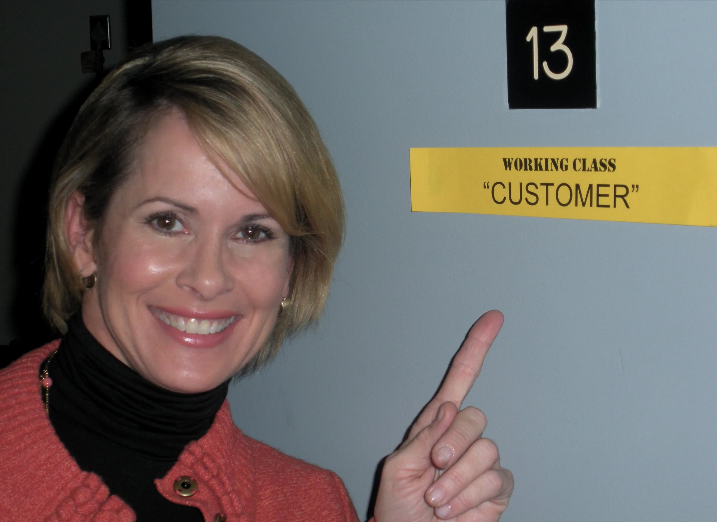 WORKING CLASS - Playing the Customer, assigned lucky # 13 dressing room 🍀