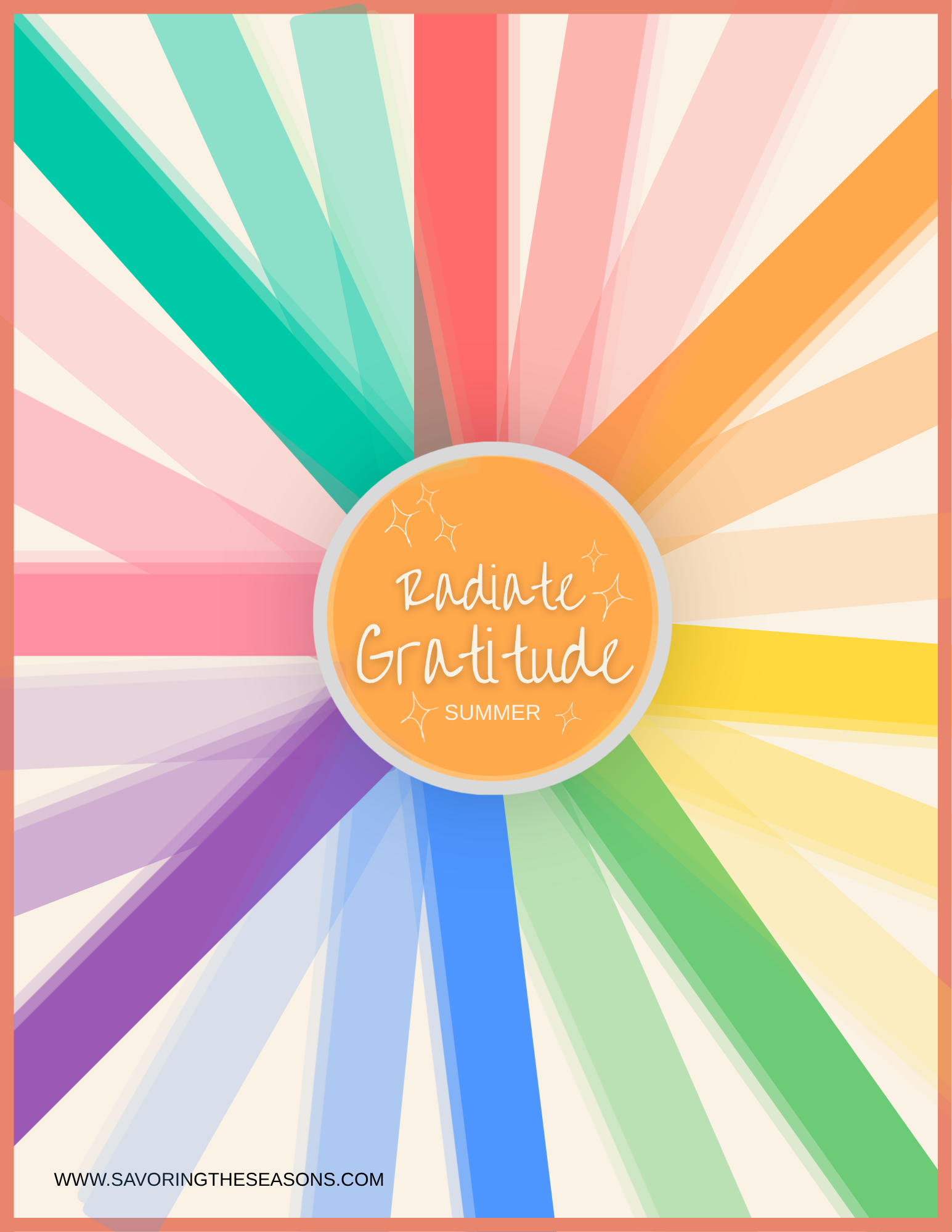 Radiate Gratitude: A Summer Gratitude Practice