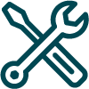 Icon of crossed wrench and screwdriver, indicating Maintenance Standards Oversight