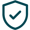 Shield with a checkmark indicating Compliance Monitoring.