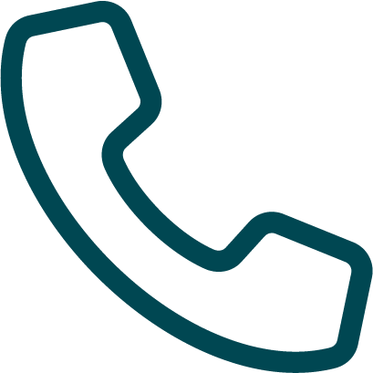 Icon of a telephone receiver, typically representing a phone call.