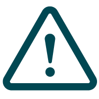 warning triangle with exclamation mark inside, indicating Risk Exposure Management