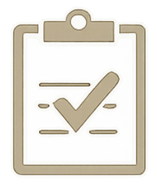 Clipboard with a checklist and a large checkmark