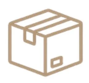 Simple illustration of a closed cardboard box