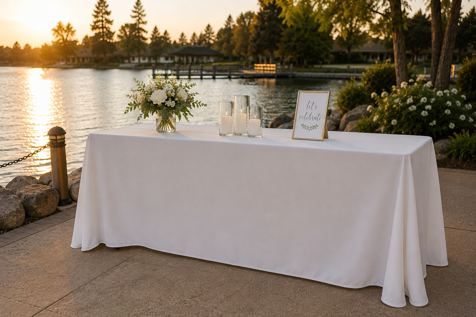 6’ Rectangular Table Linens