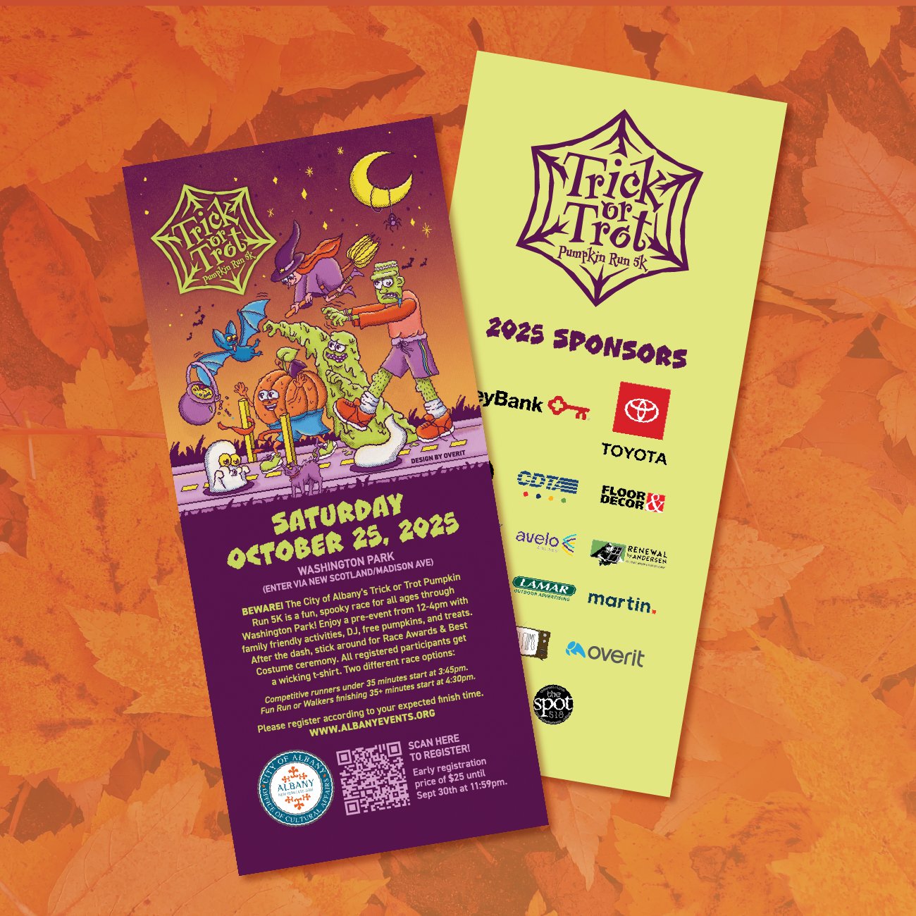 Trick or Trot Rack Card