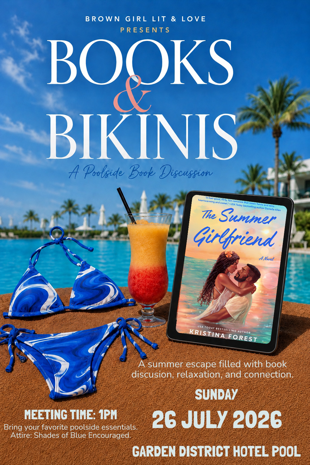 Books & Bikinis: A Poolside Book Discussion