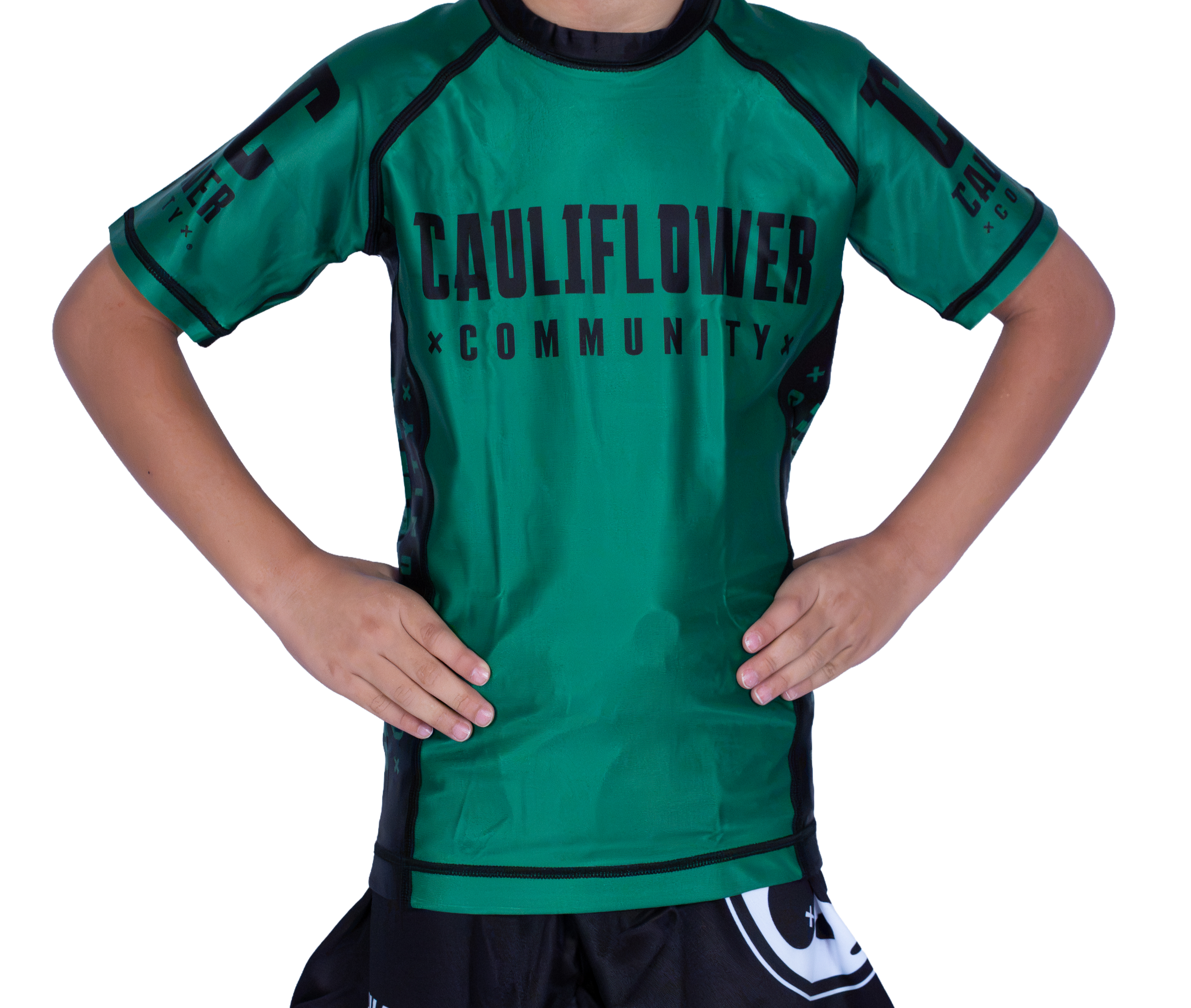 YOUTH RANKED RASHGUARD — GREEN