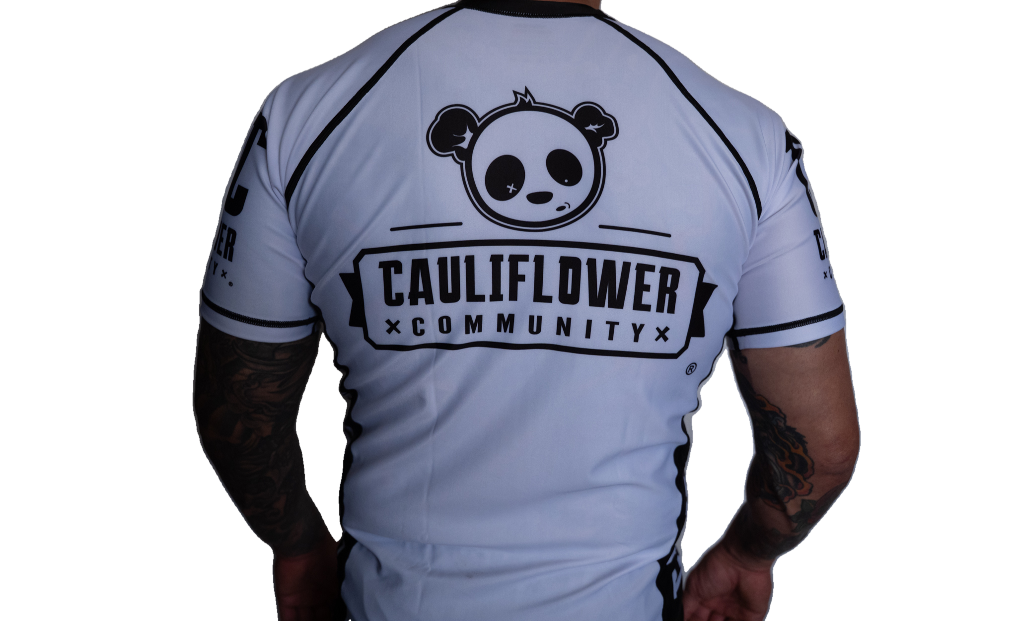MEN’S RANKED RASHGUARD — WHITE