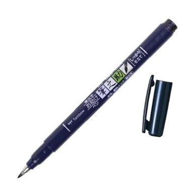 Tombow Fudenosuke Calligraphy Brush Pen — Hard Tip, Black