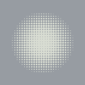 A circular pattern with a pixelated, grid-like design radiating from the center.