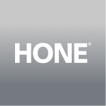 Hone logo with white text on a gray gradient background