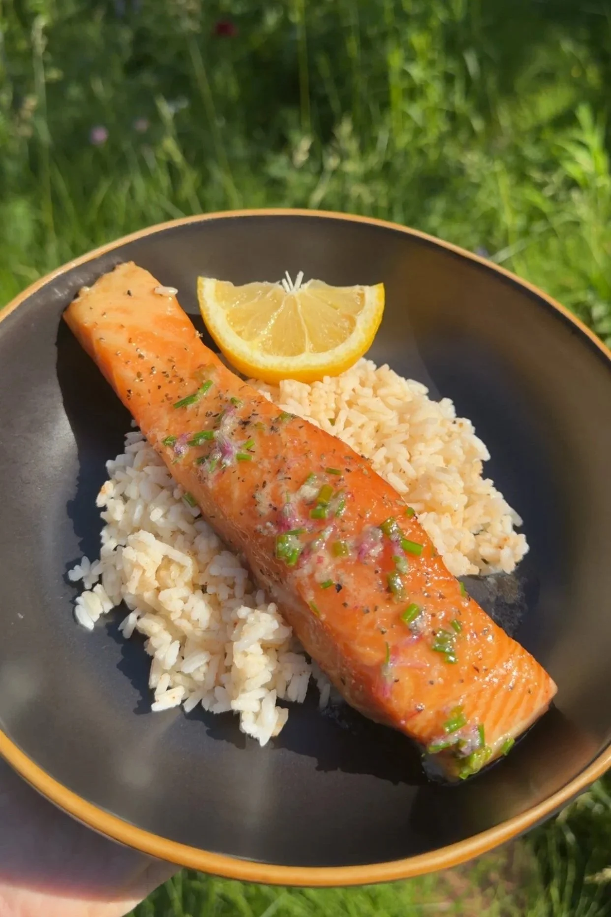 Ultimate Wood-Smoked Salmon with Warm Lemon-Chive Butter Glaze