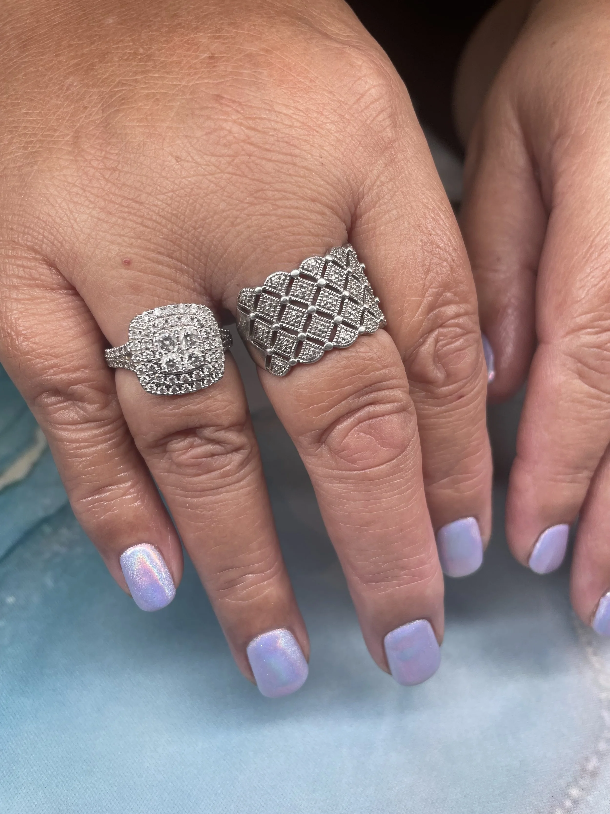 Chrome over Californian Gel Polish
