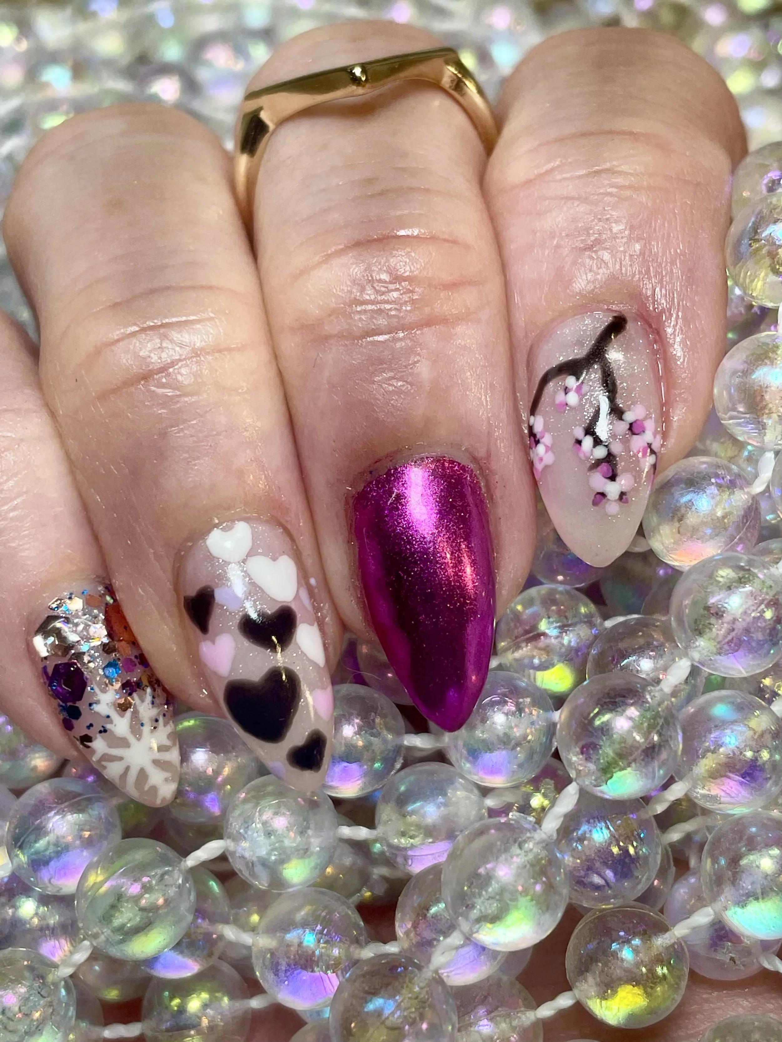 Mixed Nail Art